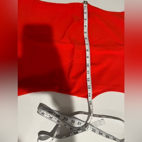 ZARA Women's orange Red Bodycon Sleeveless Midi Dress Size Small - Picture 11 of 11